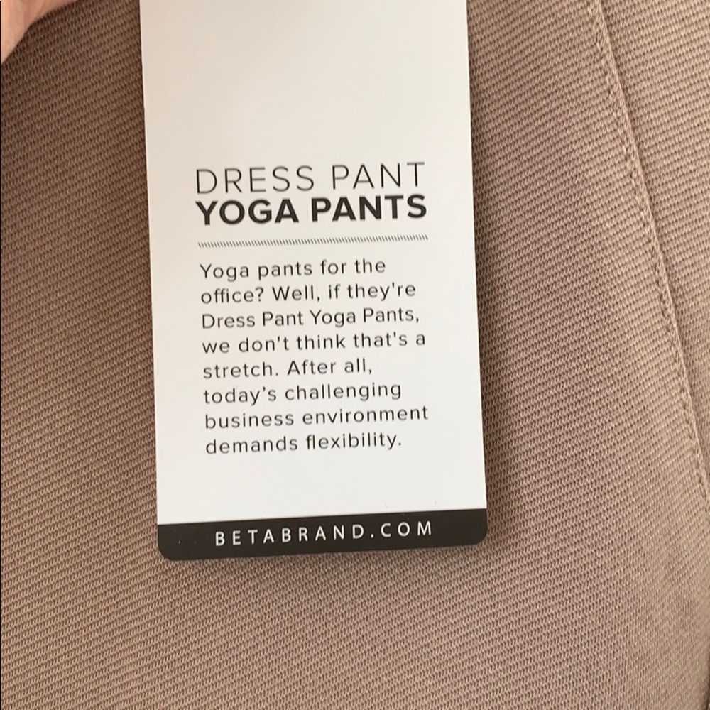 NWT BETABRAND Tan Boot Cut Dress Yoga Pants Size MP - Picture 7 of 8